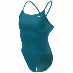 Nike Cut Out Swimsuit Womens Green Abyss