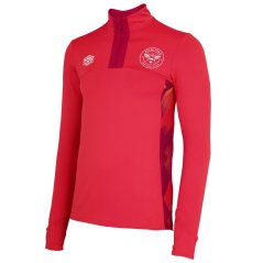 Umbro Brentford Quarter Zip Top 2024 2025 Adults Red