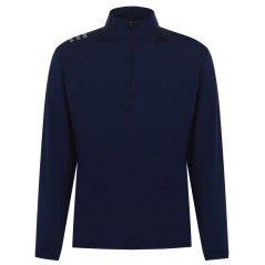 adidas 3 Stripe Zip Top Mens Lead