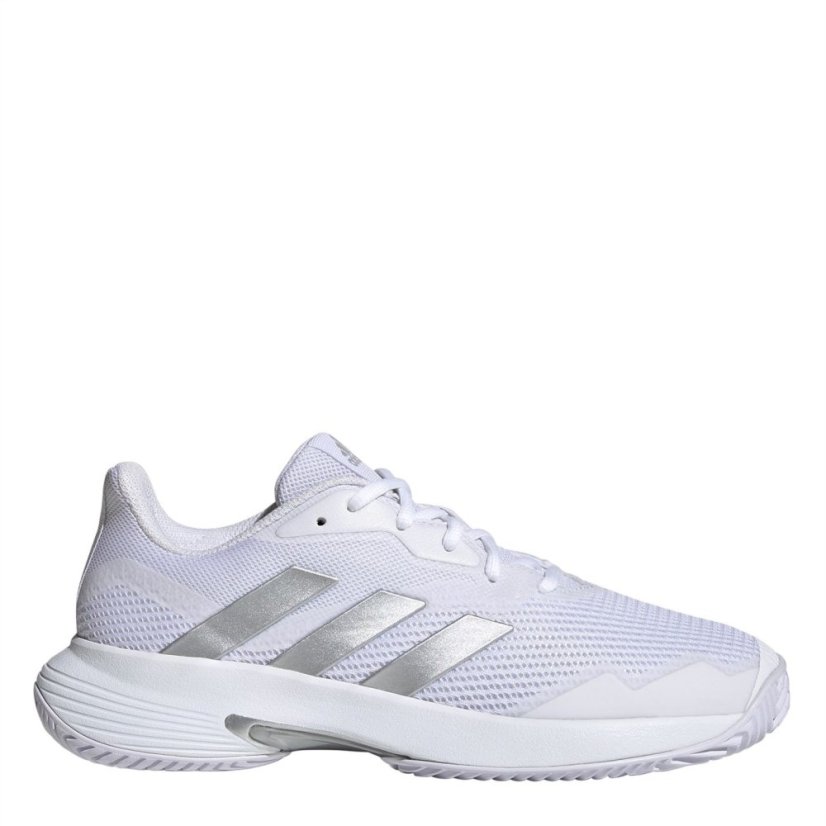 adidas Courtjam Control Tennis Shoes Womens White/Silver