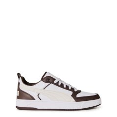 Puma Dribble Court Trainers Unisex Kids Choc Brn/Wht