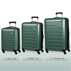 Pierre Cardin Voyager Hard Shell Travel Suitcase Cabin Luggage Khaki