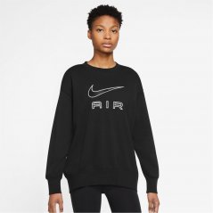 Nike Air Women's Fleece Crew Sweatshirt Black/White