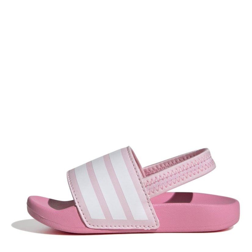 adidas Adilette Estrap Slides Infants Pink/White