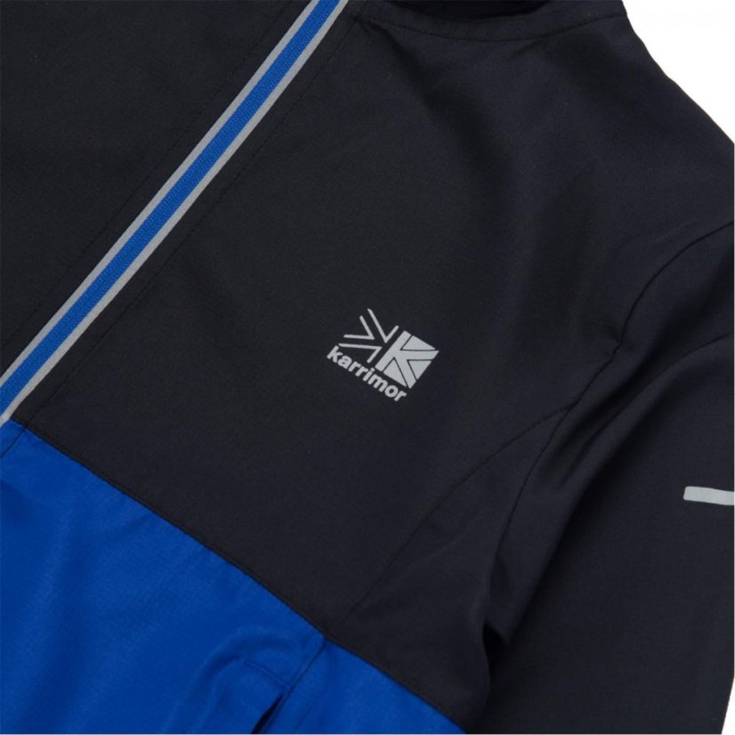 Karrimor Unisex Kids Run Long Sleeve Performance Running Jacket Black/Blue