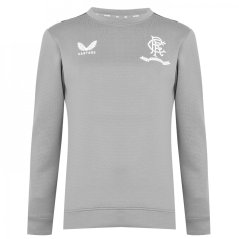 Castore Rangers FC Training Sweatshirt Mens Grey