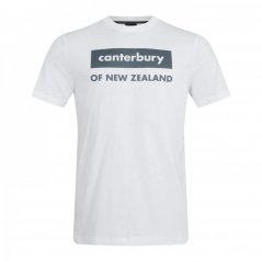 Canterbury Cotton Logo Tee Junior Boys White