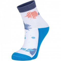 Babolat Junior Graphic Socks Sn99 White/BlueAst