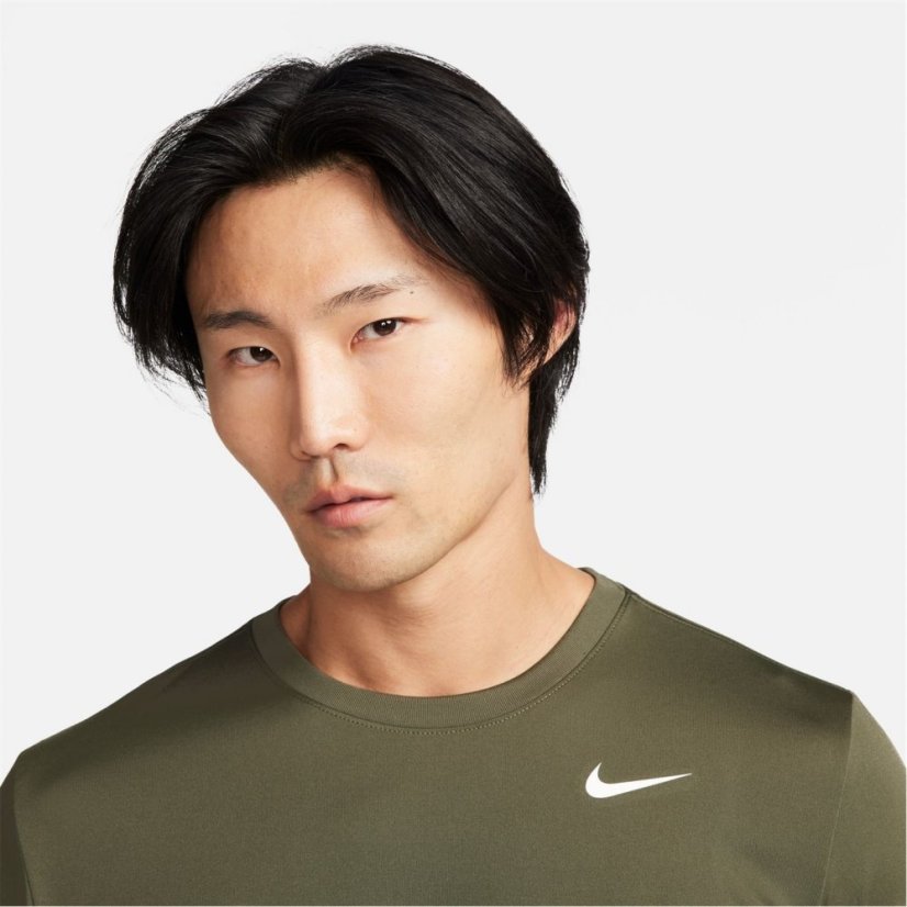Nike Dri-FIT Legend Men's Fitness T-Shirt Olive/White