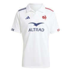 adidas France Rugby Away Shirt 2024 Adults White