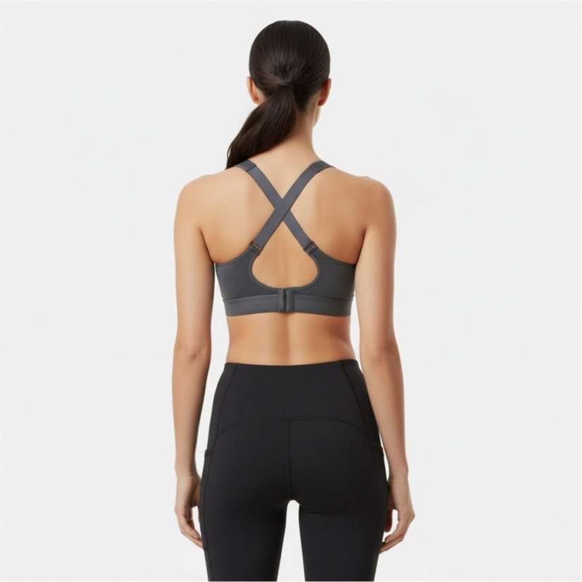 USA Pro High Support Sports Bra Charcoal