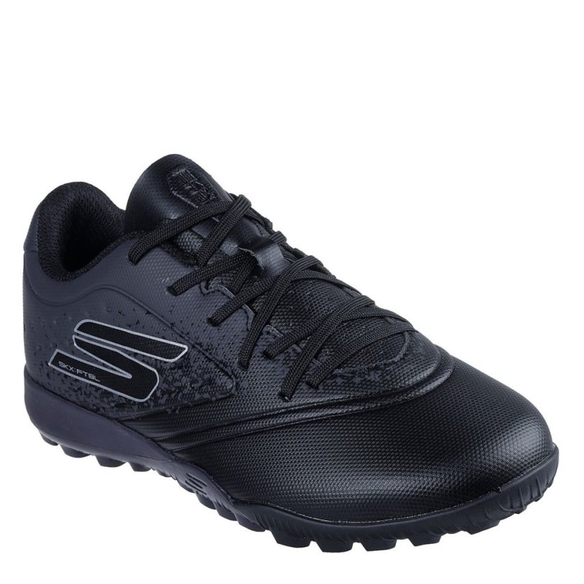 Skechers Razor Junior Astro Turf Football Boots Black/Silver