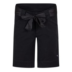 Puma Tie Belt Bermuda Shorts Womens Black