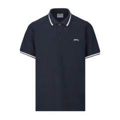 Slazenger Tipped pánské polo tričko Navy