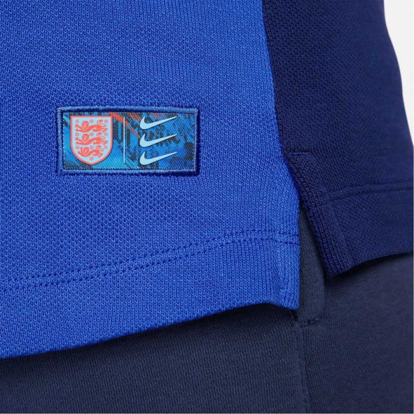 Nike England Long Sleeve Polo Top Game Royal