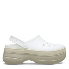 Crocs Men's Classic Stacked Clogs Chalk
