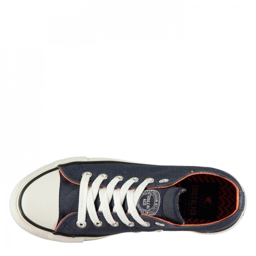 SoulCal Low Canvas Shoes Junior Navy