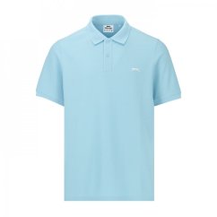 Slazenger Plain Polo Shirt Mens Blue
