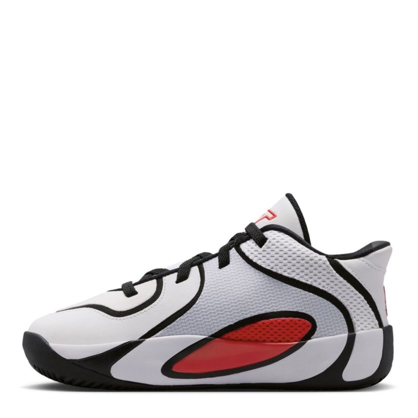 Air Jordan Kids' Basketball Trainers Wht/Red/Blk