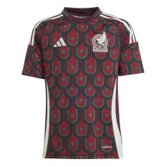 adidas Mexico Home Shirt 2024 Juniors Burgendy