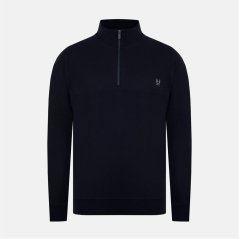 Firetrap Men's 1/4 Zip Fleece Black