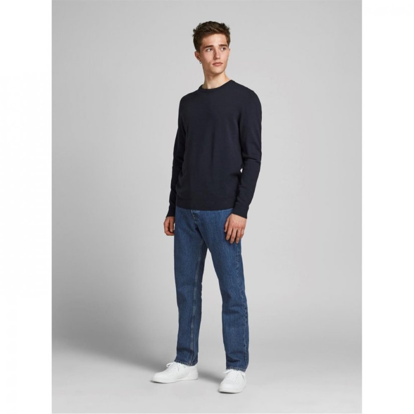 Jack and Jones Crew Neck Knit Sweater Navy Blazer