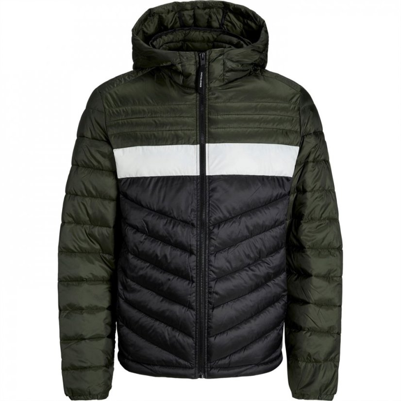 Jack and Jones Hero Hooded Puffer Jacket Rosin Block