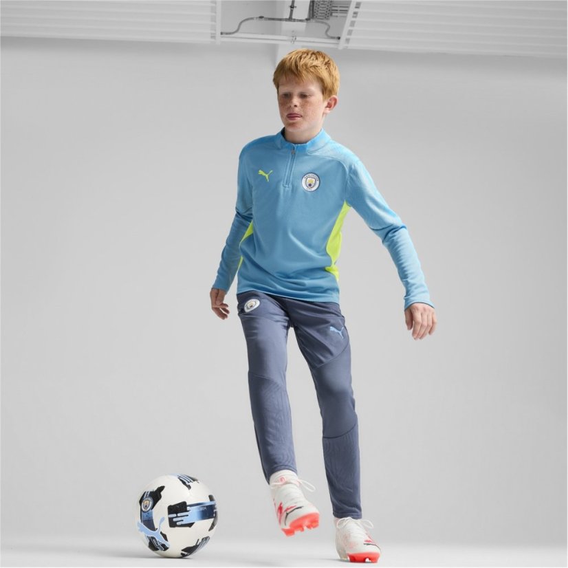 Puma Training quarter Zip Top Jr Blue