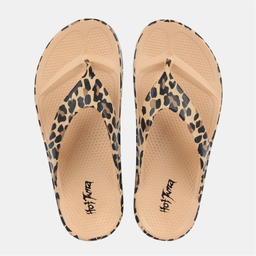 Hot Tuna HT Flip Flops Womens Leopard