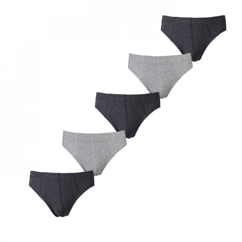 Donnay Essential Mens 5-Pack Briefs Grey Multi