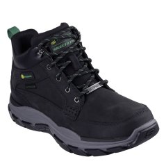 Skechers John Deere Waterproof Mid Top Leath Steel Toe Cap Boots Mens Black