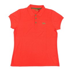 Lonsdale Small Logo Bright Polo Ladies ToxicRed/PeaGrn