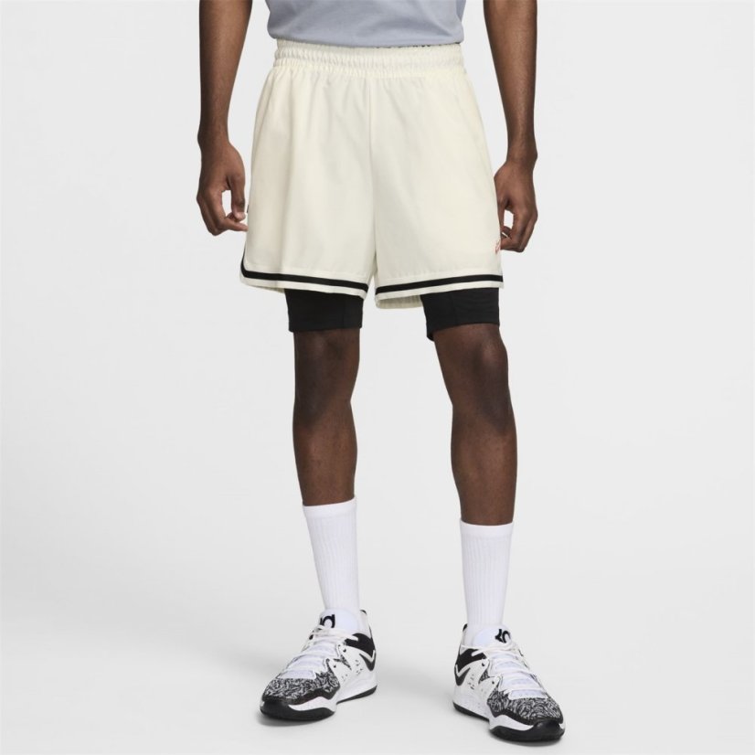 Nike KD Men's 4 DNA 2-in-1 Basketball Shorts Sail/Black