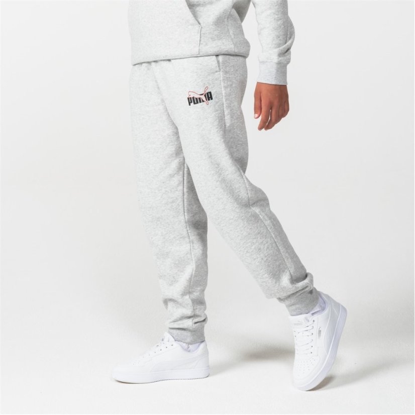 Puma No1 Logo Sweatpants Junior Boys Grey