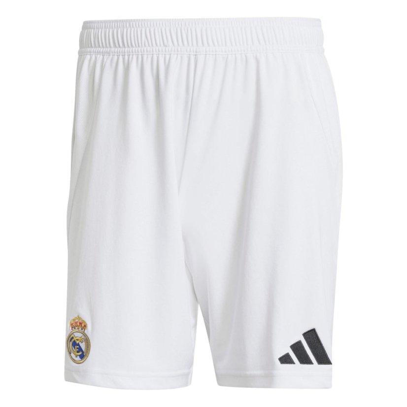 adidas Real Madrid Home Shorts 2024 2025 Adults White