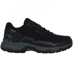 Gelert Softshell Waterproof Walking Shoes Mens Black