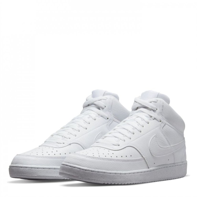 Nike Court Vision Mid Next Nature Mens Triple White