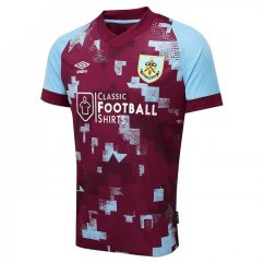 Umbro Burnley Home Shirt 2022/2023 Juniors Claret/Blue