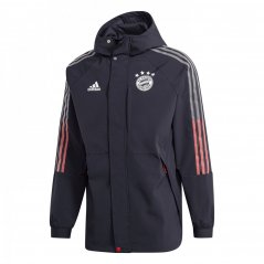 adidas Fc Bayern Munich Travel Jacket Mens Ntgrey/White
