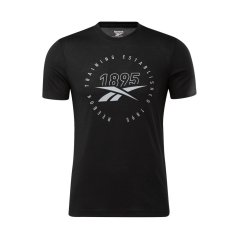 Reebok Series Speedwick Tee Mens Black / Pure Grey 3