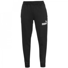 Puma Tapered Fleece Pants Mens Black/White