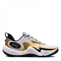 Under Armour Spawn 5 Mens Basketball Shoes White/Black