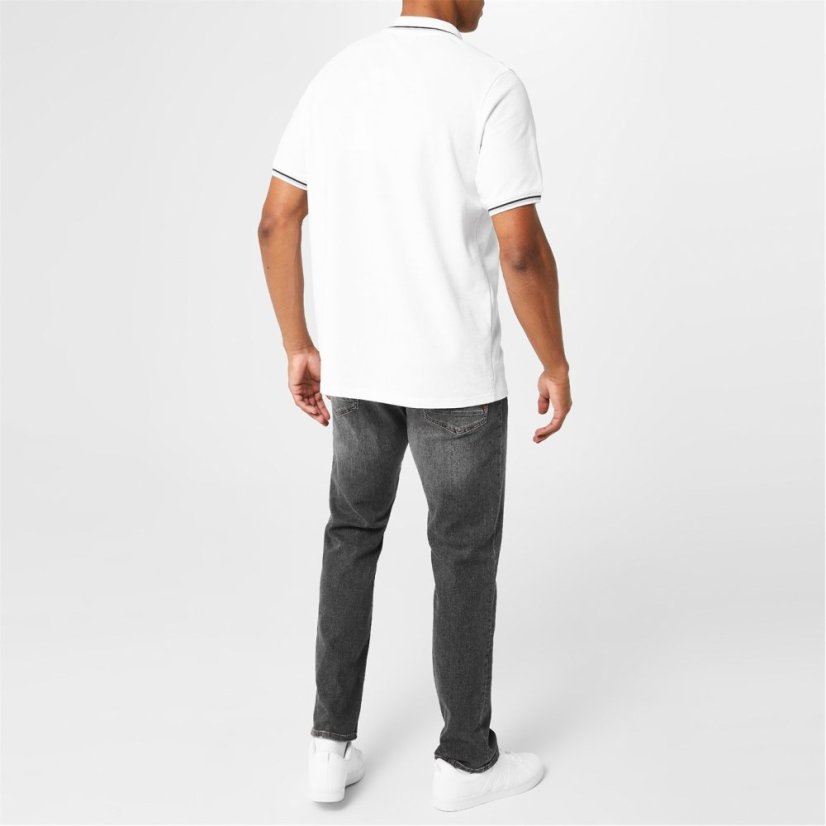 Slazenger Tipped pánské polo tričko White
