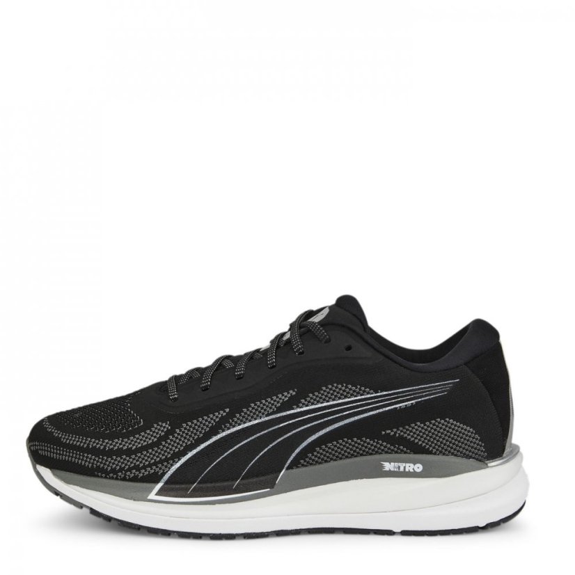 Puma Magnify Nitro Knit Mens Running Shoes Black/White