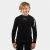 Gul JUNIOR EVOTHERM FLATLOCK LONG SLEEVE THERMAL Black