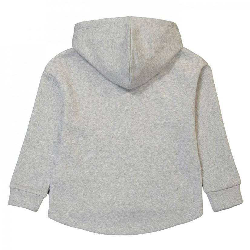 Puma Zipped Hooded Jacket Juniors Grey/White