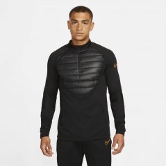 Nike Therma-Fit Academy Winter Warrior Drill Top Mens Black/Orange