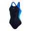 Speedo Colourblock Splice Muscleback Swimsuit Womens Navy/Blue