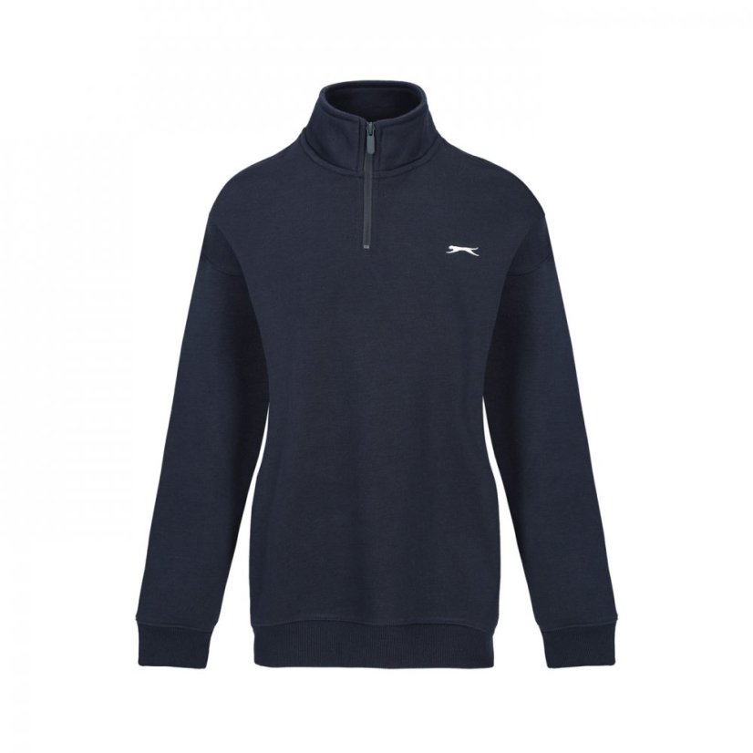 Slazenger Women's Funnel Neck Quarter Zip Sweatshirt Navy