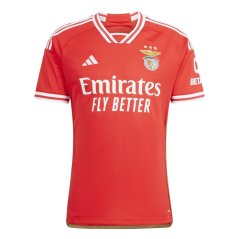 adidas Benfica Home Shirt 2023 2024 Adults Red